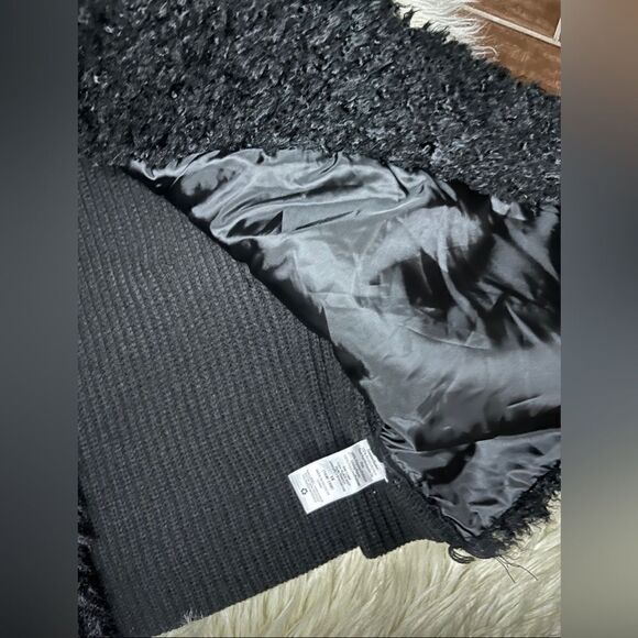 Terra & Sky Black sherpa sleeveless sweater vest sz 1X - Picture 5 of 9